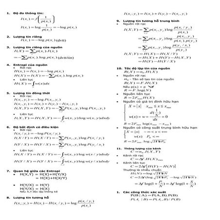 Công thức truyền tin