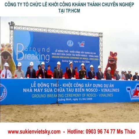 Công ty tổ chức lễ khởi công khánh thành chuyên nghiệp nhất ở tại đồng nai