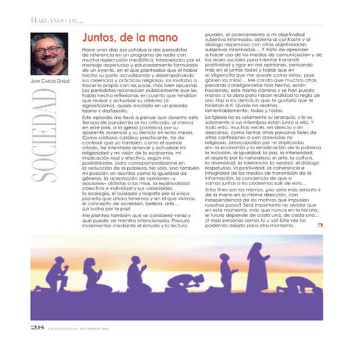 Hablando de..., Ciudad Nueva, diciembre 2020, p.28 