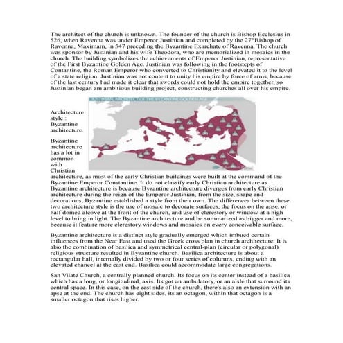 Question 1 - San Vitale 