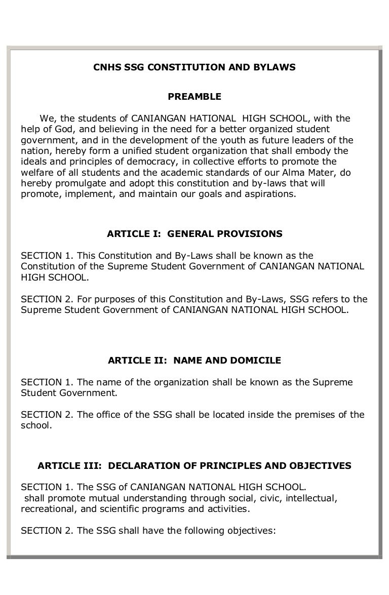 cnhs ssg constitution and bylaws 1