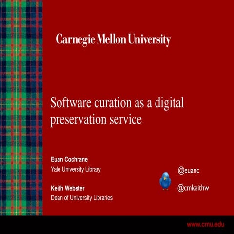 Software curation as a digital preservation service