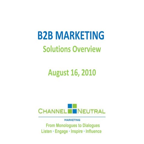 B2B Marketing Overview