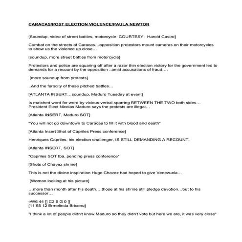 CNN Example Outline Scripts