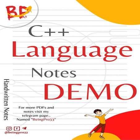 Here's a short summary of C++ basic terminologies, o | PDF