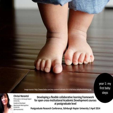 PGR Conference Edinburgh Napier: PhD year 1: my first baby steps by Chrissi N...
