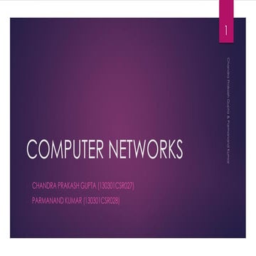 Computer Networks | PPT