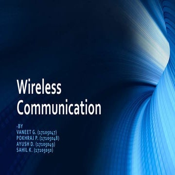 Wireless Communication | PPT