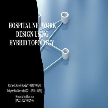 hospital network using hybrid topology in cisco