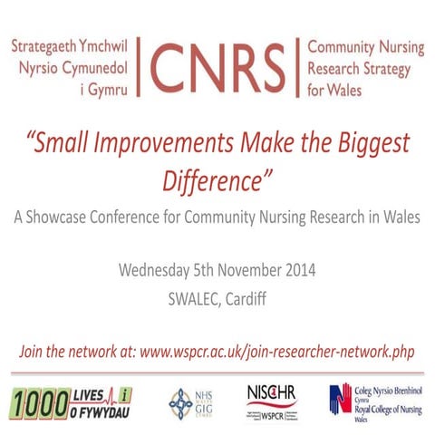 Joyce Kenkre - Community Nursing Research Strategy Conference 2014