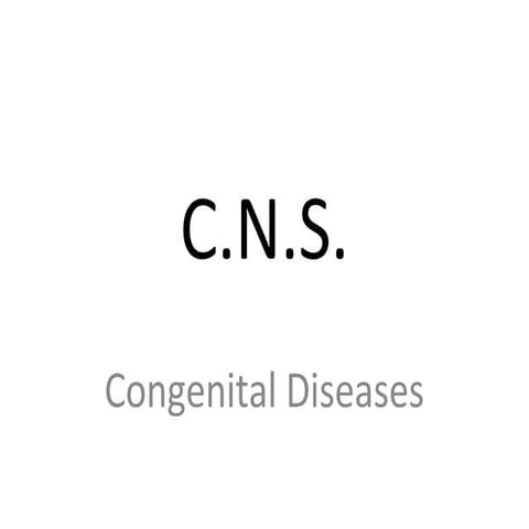 Diagnostic Imaging of Congenital Central Nervous System Diseases