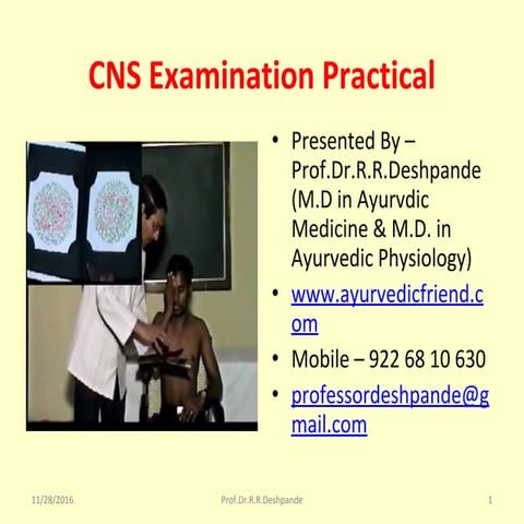 Clinical Examination of Nervous System - PPT 