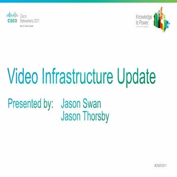 Networkers Video Infrastructure