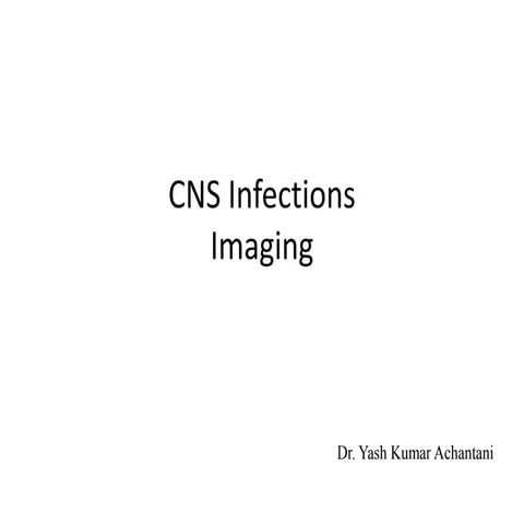Imaging in CNS Infections