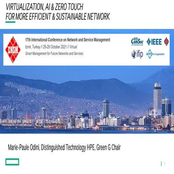 VIRTUALIZATION, AI & ZERO TOUCH FOR MORE EFFICIENT & SUSTAINABLE NETWORK