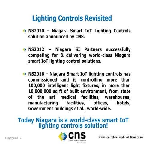 Smart lighting controls  - what do end clients really want?