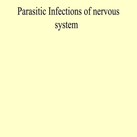 CNS parasitology pdf CNS parasitology ppt