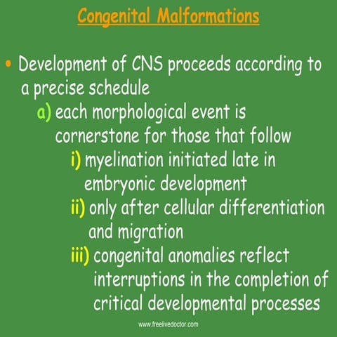 Cns path congenital, edema