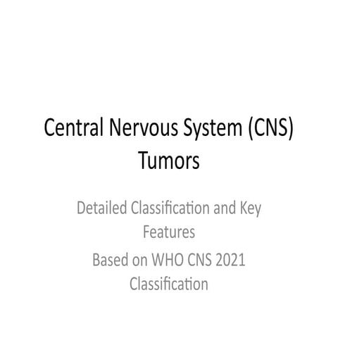 CNS tumor classification.pptx
