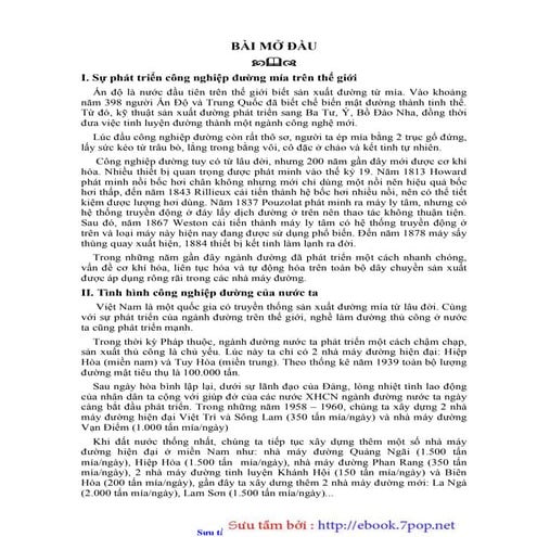 cn sản xuất đường