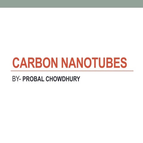 Carbon NanoTubes