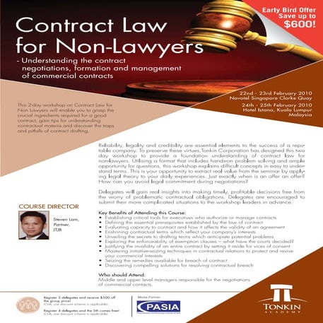 Basic Concepts Of Contract Law By Derek Hendrikz