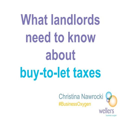 What landlords need to know about buy-to-let-taxes
