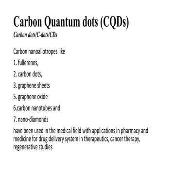 Carbon quantum number dots and their preparatoty methods .pptx