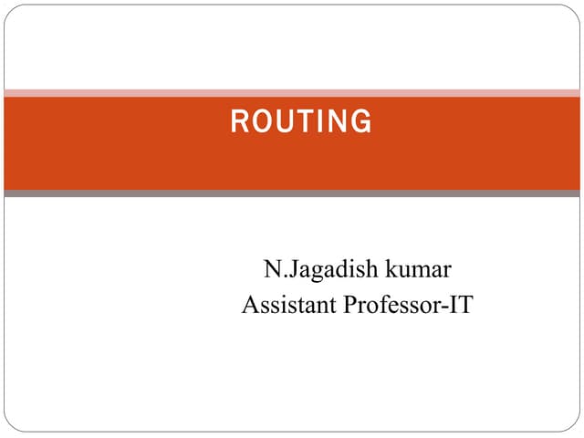 Routing protocols