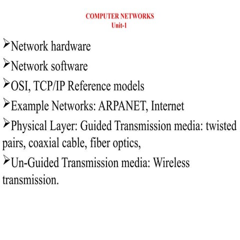 R22 regulat Computer Networks  UNIT 1.ppt