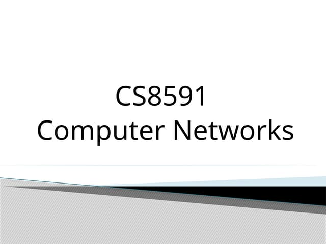 CN unit 1- part 1- Computer networks introduction