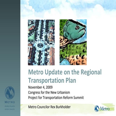 Metro Update on the Regional Transportation Plan 