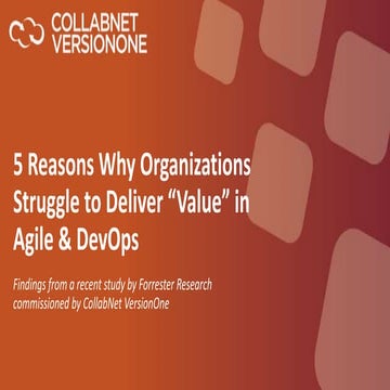 5 Reasons Why Organizations Struggle to See “Value” in Agile & DevOps