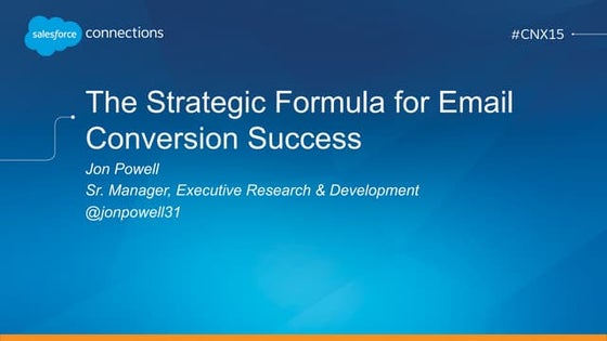 The Strategic Formula for Email Conversion Success