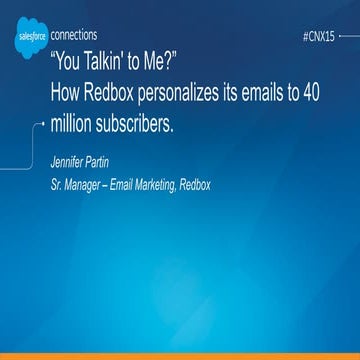 You Talkin' to Me? How Redbox Personalizes its Emails to 40 Million Subscribers