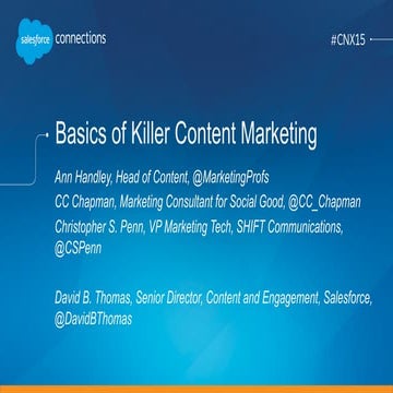 Basics of Killer Content Marketing