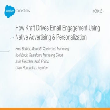 How Kraft Drives Email Engagement Using Native Advertising & Personalization