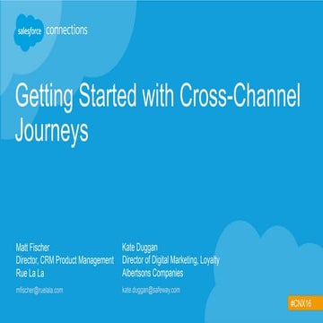 CX16: Getting Started with Cross-Channel Journeys
