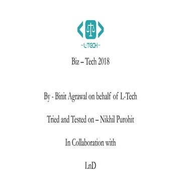 Biz Tech (Business and Technology) Quiz National Law School (NLSIU) 2018