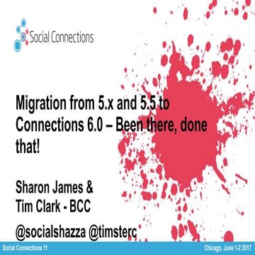Connections 5.x to 6.0 migration