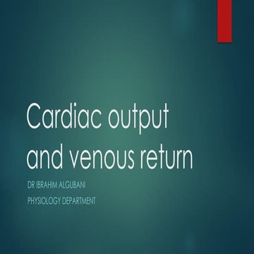 cardiac output and venous returns . pptx