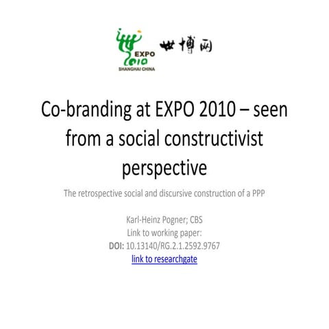 Co branding at expo 2010  khp