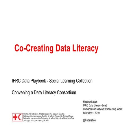 Co creating Data Literacy 
