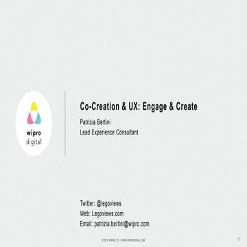 Co-Creation & UX - Engage & Create