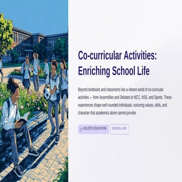 CO CURRICULAR ACTIVITIES | PPTX