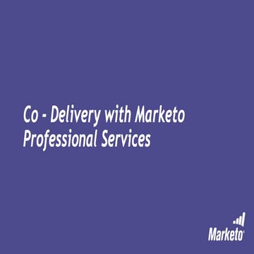 Co -Delivery with Marketo Professional Services