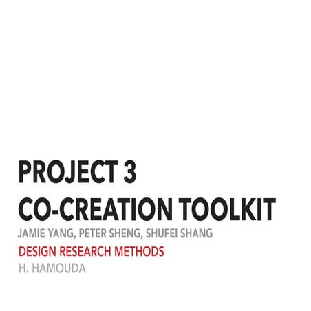 Co-design toolkit report