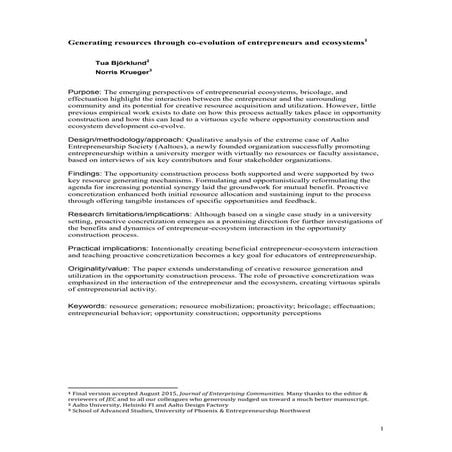 How entrepreneurial ecosystems and entrepreneur mindsets co-evolve