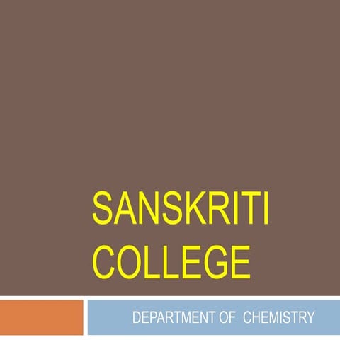 Co ordination chemistry