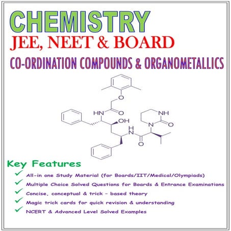 Co-ORDINATION COMPOUNDS AND ORGANOMETALLIC CLASS 12 STUDY MATERIAL PDF
